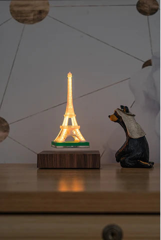 Magnetic levitation floating Eiffel Tower table lamp decoration furniture