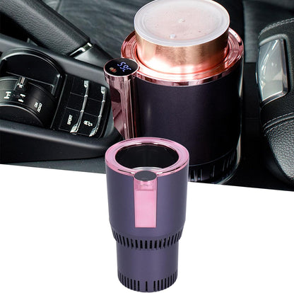 Smart Cup 2-en-1 Chauffe-tasse de voiture Refroidisseur Smart Car Cup Mug Holder Porte-gobelet de voiture parfait pour les banlieusards Road Tripper Present DC12v